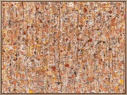 Autumn Leaves original abstract acrylic painting by Giuseppina Graziano