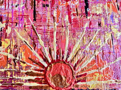 Fiery Sunset Over the Pacific